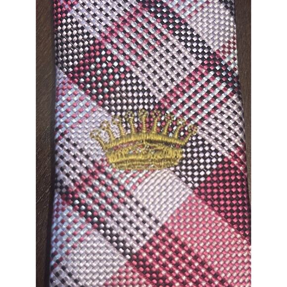 Countess Mara Pink Hand Made 100% Silk Men’s Neck Tie Made In China - Picture 8 of 10